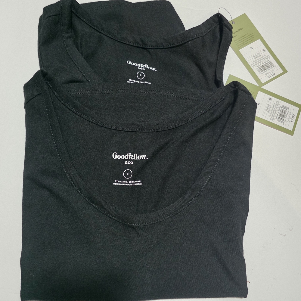 Pack of 2 Men's Tank Tops - Goodfellow & Co - Black, Size S.